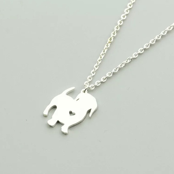 Jewelry - Dachshund Love Necklace Silver Dog Mom Mothers Day
